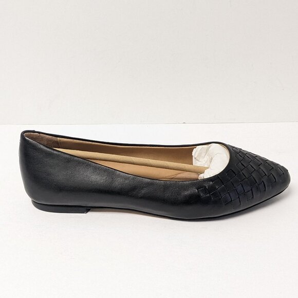 Trotters Estee Woven Flats, Black, Women's 9 Extra Wide - Picture 2 of 5